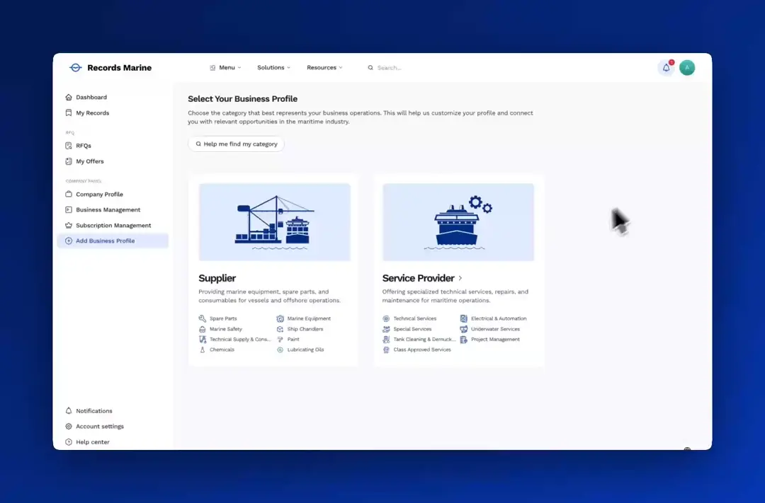 Complete your Business Profile preview
