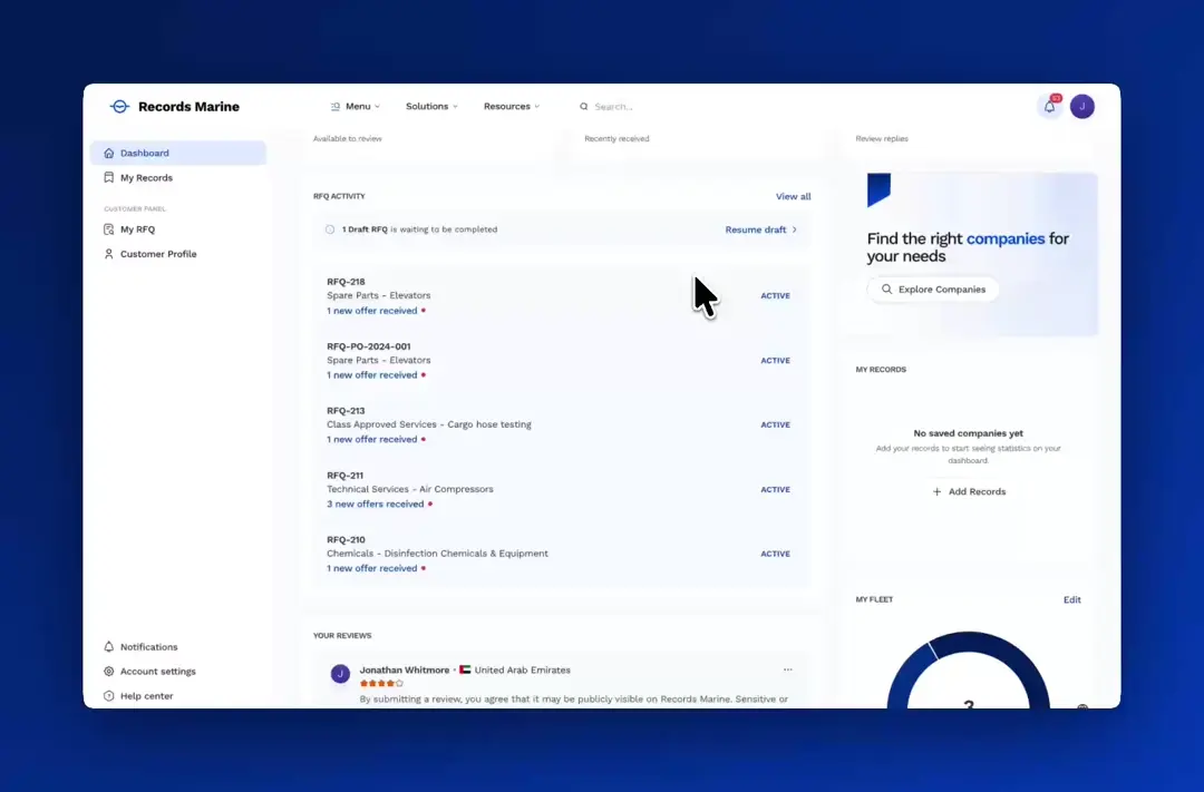Receive offers preview